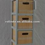 multi movable wicker drawer cabinet