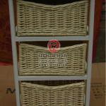 Practical three case with baskets drawer storage cabinet