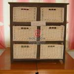 Practical double row with baskets drawer storage cabinet-RWCC---002