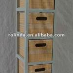 multi wicker drawer cabinet