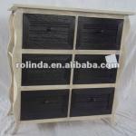 wood 6 Drawers cabient chest