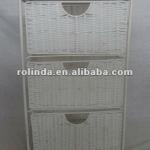 K/Dmetal frame with 3 foldable paper rope drawers