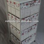 K/Dmetal frame with 4 foldable paper rope drawers