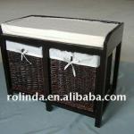 Durable Wooden Storage Cabinet with Two Drawer