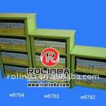 Green Wooden Frame with Willow Drawers Cabinet-RHL-001D