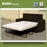 Rattan folding sofa bed