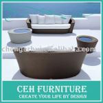 New design rattan furniture sofa (DH-9607)