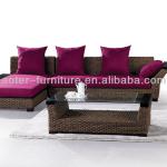 Luxurious and elegant outdoor furniture rattan sofas-HB9024