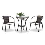 3pcs set rattan funiture popular rattan chair and round table