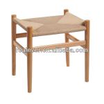Natural cord seat comfortable low stool