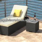 Outdoor garden synthetic rattan sun lounger RLF-002SLR