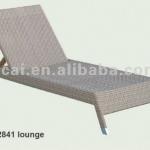 Outdoor furniture rattan chaise lounge chair for swimming pool-12841