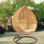 Cheap Patio/Garden Rattan Hanging Swing Basket Chair