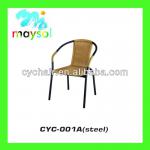 Outdoor High Quality Steel Frame Rattan Chair Furniture