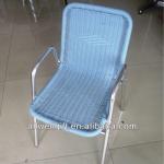 popular type aluminium stackable pe rattan garden chair