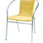 single-tube aluminum rattan chair