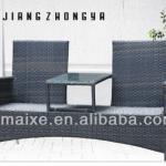 2013 Factory Garden Rattan furniture rattan twins Chair with table inbetween