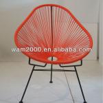 steel PE round wicker Acapulco chair-WAM-CB5775-B