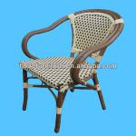 Patio bamboo chair, leisure plastic chair, outdoor wicker chair