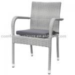 Outdoor Stack Plastic Rattan Dining Chair-WC-029