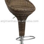 Rattan weave panel swivel bar stools (TH-901)