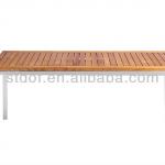 outdoor patio teak aluminum rectangular table