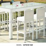 WF2121-62 rattan bar table and bar chair for outdoor use