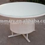 rattan round table hotel table outdoor table-ZS-7243