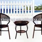 rattan table and chair-A-140   B-242