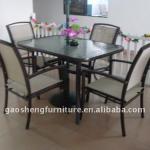 outdoor metal table and chairs