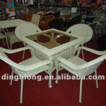 Modern white outdoor rattan furniture CA-H0806