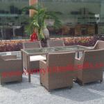Poly rattan dinning table
