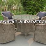 YHA020 GARDEN ROUND RATTAN TABLES AND CHAIRS PATIO FURNITURE