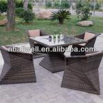 2014 NEW DESIGN STYLISH ARTIFICIAL WICKER ALL WEATHER DINING SET,AWRF7001,METAL FURNITURE,WATERPROOF,MANUFACTURER