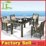Foshan Cheap 6 seaters of Rattan Garden Furniture Dining Room Table-691#