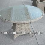 Outdoor pe rattan round dining table