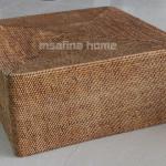 Full rattan coffee table, Square rattan table