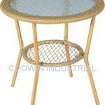 alum wicker table