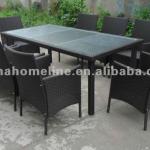 New Rattan Dining Table With 8 Chairs 61107
