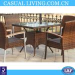 PN-D0472 outdoor rattan table with four chairs