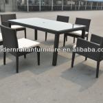 wholesale Dining furniture international- resin wicker rectangle dining table chair sets