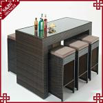 Nice Morden Commercial Wine Bar high top patio furniture set