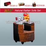 rattan side tables on wheels