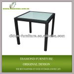 Outdoor rattan wicker square dining table