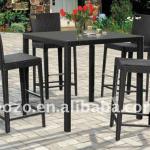 Rattan Bar Stools Restaurant Outdoor Furniture bar table and chair