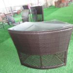 Steel Rattan Bar Counter