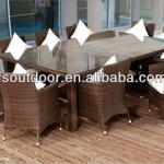 2014 newest aluminum garden rattan outdoor table-DH-322-2