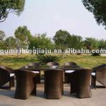 Rattan meeting table set garden furniture outdoor meeting table