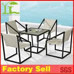 purple rattan dining set-634#