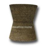 Full rattan stool for serving